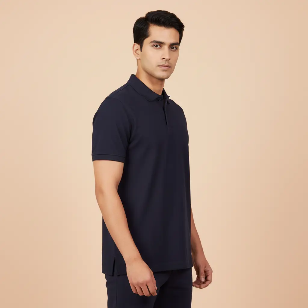 Polo T-shirt for Men Black - Image 3