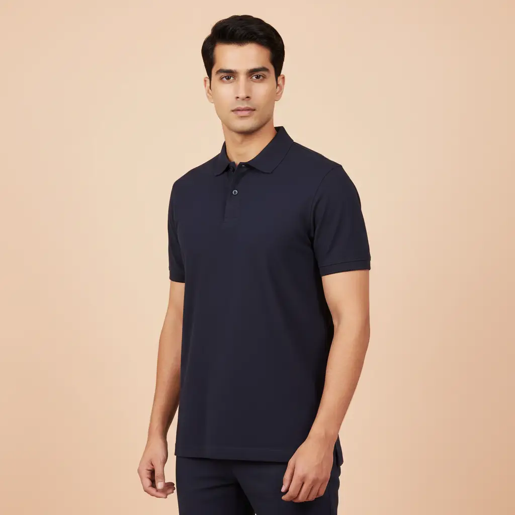 Polo T-shirt for Men Black - Image 4
