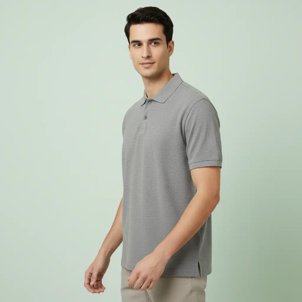 Polo T-shirt for Men Grey - Image 2