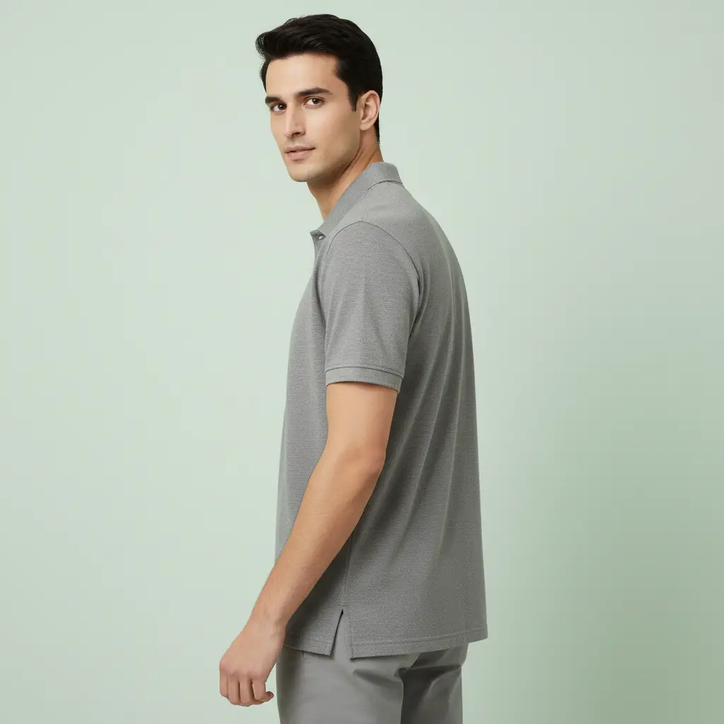 Polo T-shirt for Men Grey - Image 5